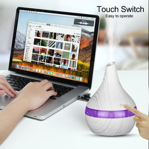 Humidificador USB con Aspecto de Madera para el Hogar, Purificador de Aire de Escritorio de 300 ml, Difusor con Luz LED para Sala de Estar - Product Image 4