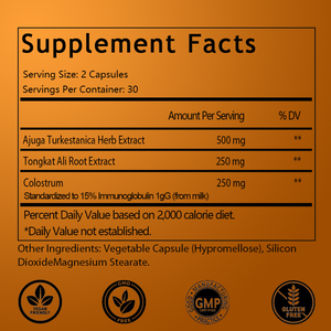 Suplemento de Turkesterona y Tongkat Ali OEM/ODM, Ajuga Turkestanica, Favorece la Resistencia, el Crecimiento Muscular Magro y la Recuperación - Product Image 2