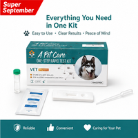 Bandelettes de test rapide vétérinaire Combo Shrlichia/Babesia Gibsoni/Anaplasma – Kit de test rapide pour soins des animaux de compagnie