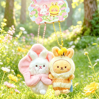 Pendentif en peluche personnalisé, série Fleur et Elfe, doux au toucher, respectueux de la peau, accessoire magnétique très prisé