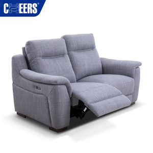 MANWAH चीयर्स यूरो चमड़े पावर Reclining कमरे में रहने वाले सोफे 2 + 2 + 1 असबाबवाला सोफा सेट के साथ यूएसबी के लिए कमरे में रहने वाले - Product Image 2