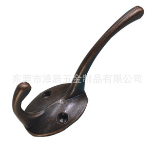Zechen Hardware Zinc Alloy Coat <b>Hook</b> 85Mm Antique Gold Cabinet Door <b>Hook</b> Slip <b>Hook</b> For Home Decor - Product Image 4