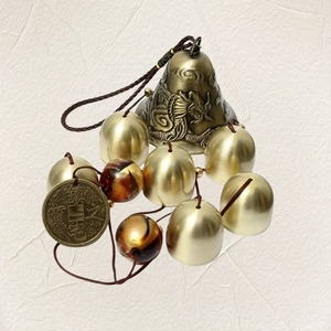 Feng Shui rüzgar çan çin Metal çan rüzgar çan asılı rüzgar çan Vintage ejderha ve balık için iyi şanslar güvenli ev bahçe - Product Image 3