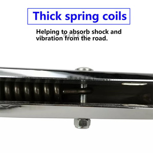 30" Chrome Mud Flap Hangers 2.5" Bolt Space for Semi <strong>Trucks</strong> for Volvo <strong>Mack</strong> Peterbilt Kenworth Freightliner - Product Image 3