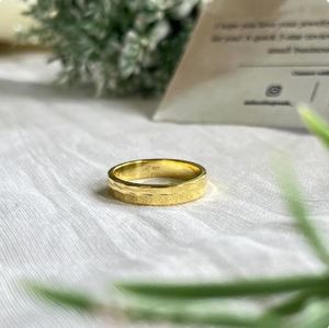 แหวนเงินเนื้อละเอียด4มม. ที่ละเอียดอ่อนเหมาะสำหรับสไตล์มินิมอลเครื่องประดับงานแต่งงานวันครบรอบและของขวัญพิเศษ - Product Image 2