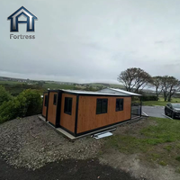 Maisons conteneurs préfabriquées de luxe, pliables et portables, à deux ou trois chambres, avec double aile, extensibles, pour hôtels
