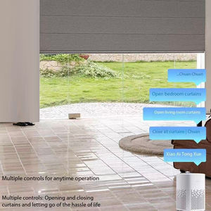 Rideaux en tissu nouvellement conçus <span class=keywords><strong>avec</strong></span> une protection solaire et des stores romains occultants, équipés d'un système de contrôle électrique. - Product Image 5