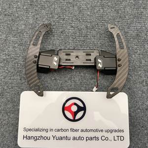 Pour VW GOLF 8 palettes de changement de volant en Fiber de carbone véritable magnétique remplacement palette de manette de vitesse étendue ramasse le changement de vitesse haut/bas - Product Image 5