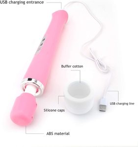 Potente Massaggiatore a Bacchetta con 10 Velocità di Vibrazione, Vibratore Manuale per <span class=keywords><strong>Massaggi</strong></span> Intimi Femminili - Product Image 5