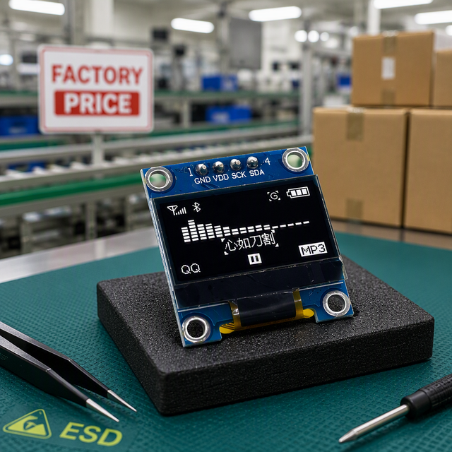 OLED DISPLAY 0.96 Inch White I2C IIC Communication OLED LCD Screen