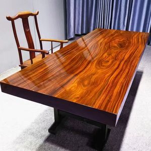Mesa de Té de Madera Maciza de Palisandro Okan, Mesa de Conferencias, Escritorio de Oficina, Muebles para Sala de Estar, Hotel y Restaurante - Product Image 2