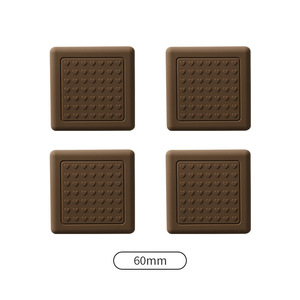 Silicone Anti-Slip Wear-Resistant Chair Leg Cover PVC Felt Material Square Rubber Sleeve <b>for</b> Chair Seat Feet <b>Sofa</b> Table Corners - Product Image 5