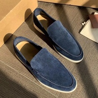 Mocassins Homme Originaux en Daim à Enfiler – Confortables et Polyvalents pour Toutes Saisons – Semelle en Caoutchouc – Modèle LP pour le Commerce International