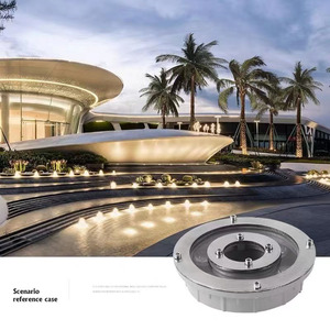 Lumière de fontaine LED solaire submersible étanche IP68 en acier inoxydable 316L pour extérieur, contrôle DMX512 RGB - Product Image 3