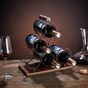 Lussuoso Portabottiglie Europeo per Vini, Mobile Porta Vini da Soggiorno, Espositore e Supporto per Bottiglie - Product Image 4