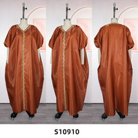 Robe africaine personnalisée H&D S10910 pour femmes, robes longues décontractées avec strass, taille plus, robe boubou