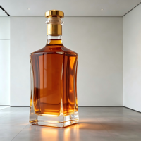 Bouteille de whisky géante translucide en résine de fibre de verre, sculpture pour la décoration de musées du vin et de magasins d'alcool