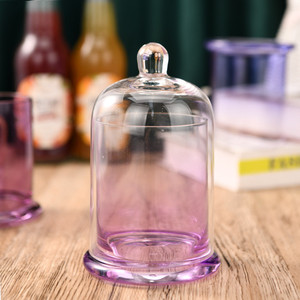 Campana di Vetro di Lusso Trasparente all'Ingrosso per Candele in Vari Colori Cloche a Cupola in Vetro per Decorazione Portacandele in Vetro per Aromaterapia in Stock - Product Image 4