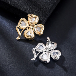 Broche en opale haut <span class=keywords><strong>de</strong></span> gamme style coréen pour <span class=keywords><strong>femme</strong></span>, pour <span class=keywords><strong>pull</strong></span>, cardigan, <span class=keywords><strong>robe</strong></span> <span class=keywords><strong>de</strong></span> soirée, épinglette <span class=keywords><strong>de</strong></span> poitrine, anti-accrochage à la taille - Product Image 4