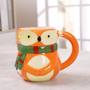 Raposa Caneca Cerâmica Novidade Caneca De Café Copo De Chá Animal Bonito Com Alça Caneca Criativa - Product Image 6