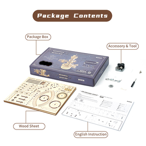 Kit de modèle de tour de contrôle aérien Robotime <span class=keywords><strong>Rokr</strong></span> AMK41 avec certificat CE, jouet à assembler, puzzles en bois 3D - Product Image 6