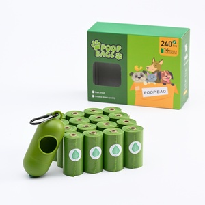 Bolsa de basura biodegradable para mascotas con estampado personalizado y asequible, dispensador de bolsas para caca de perro, suministros de limpieza para perros - Product Image 1