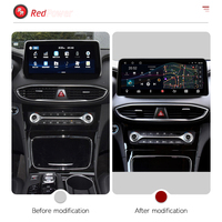 Penhui Hi-Fi 12,3 pulgadas DVD de coche para Hyundai Santafe 2017-2021 DSP reproductor Multimedia Android 10,0 CarPlay 2 Din