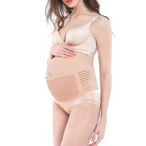 New style breathable elastic pregnancy belly back support band maternity belt