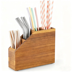Creative <b>wooden</b> pen holder, miscellaneous item, pen holder manufacturer wholesale stationery storage box, office <b>desk</b> organizer - Product Image 2