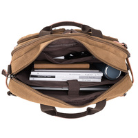 Sac à dos convertible vintage en toile, sac messager à bandoulière, sac de voyage pratique, sacoche pour ordinateur portable pour hommes et femmes