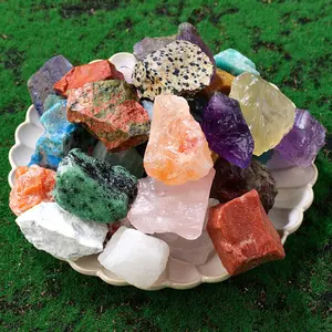 CELION toplu toptan güzel kaba kristal şifa taşı doğal gül kuvars ham taş Mix kristal ham taş