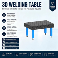 Plateforme de soudage flexible 3D en fonte avec gabarits de serrage pour l'assemblage et le soudage