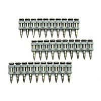 Clous en acier à pointe ronde en acier inoxydable 201 collés au plastique pour pistolet à clous B3 Mx Bx3, antirouille