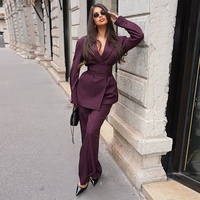 Costume professionnel élégant et décontracté pour femmes, best-seller du printemps et de l'automne - Ensemble de costume formel à la mode de style européen.
