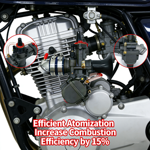 <span class=keywords><strong>Carburador</strong></span> de Alto Flujo de Doble Cuerpo YD28 30 para Motocicleta, Scooter y Kart de 125-250cc, Tuning Posventa con Accesorios de Instalación - Product Image 1