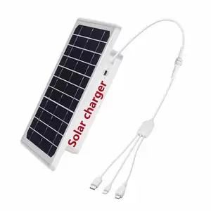 Solar Power Bank 15600mah Portable Charger Battery Solar Panel for Mobile Phone