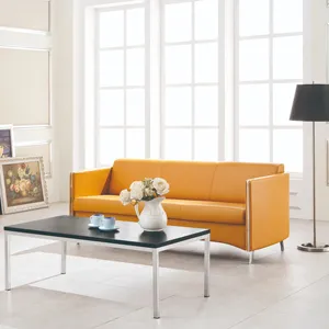 Manufaktur furnitur Kulit Sofa Modern untuk penggunaan kantor