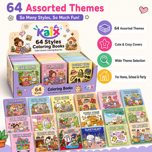 KAIX - Juego de Libros para Colorear Personalizados a Bajo Precio, 64 Estilos, Libros de Dibujo para Niños, para Regalos Promocionales y Suministro al por Menor - Product Image 1