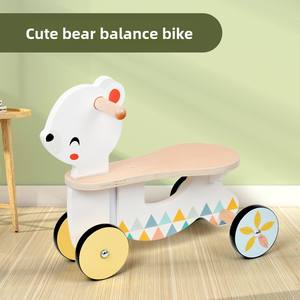 Klassiek Nieuw Ride-On-Speelgoed Met Een Beer-Thema Met Een Vierwielig Stabiel Ontwerp En Een Comfortabele Early Development-Scooter Voor Peuters - Product Image 3