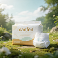 Exportstandard Einweg-Babywindeln aus Vliesstoff mit Schnellabsorption, 3D-Auslaufschutzkanal, Trockenem Obermaterial und Sanfter Babypflege