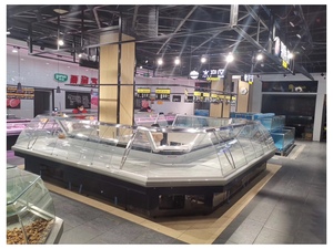 Thiết Kế Mới Cá Lạnh Hải Sản Trưng Bày Tủ Lạnh/Siêu Thị Thương Mại Cá Tươi Hải Sản Máy Làm Lạnh Và Thực Phẩm <span class=keywords><strong>Showcase</strong></span> - Product Image 4