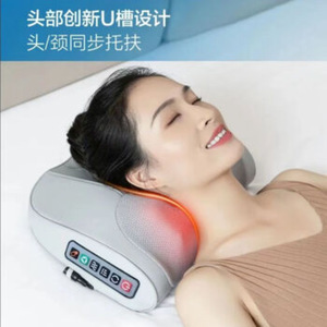 AUX <b>Neck</b> Shoulder Massager <b>Heated</b> Lumbar Back Massage Pillow Multi-Functional Body Relief <b>Pad</b> - Product Image 4