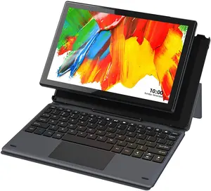 Oem ordinateur xách tay Octa core 4GB + 64GB Wifi không dây BT 2 trong 1 tablett Android 10 inch Tablet PC với bàn phím