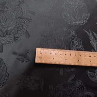 Nouvelle Tendance Prix Usine Tissu Jacquard Noir Formel Confortable à Motifs Floraux pour Vêtements, Costumes et Robes JSD-4294