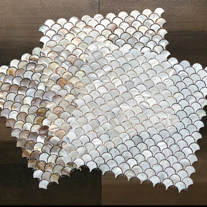 Mosaïque de coquilles de palourde naturelles KASARO, carreaux décoratifs autocollants pour murs de salle de bain, fournisseur de décoration commerciale en Chine - Product Image 1