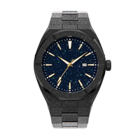 Montre mécanique automatique de luxe SEIKO en acier inoxydable, boîtier en cristal givré, cadran Star Dust, étanche, logo personnalisé, montre cadeau