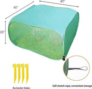 Cubierta de <span class=keywords><strong>malla</strong></span> para plantas, protector de pantalla emergente de poliéster a prueba de viento y Anti-UV para frutas, verduras, plántulas, <span class=keywords><strong>hierbas</strong></span> - Product Image 4