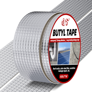 เทปบิวทิลทนทานสำหรับซ่อมแซมหน้าต่าง RV <span class=keywords><strong>แผ่น</strong></span>อลูมิเนียมฟอยล์กันน้ำกาวไวต่อแรงกดติดหลังคากระจก<span class=keywords><strong>ปิด</strong></span>ผนึกรอยรั่ว - Product Image 1