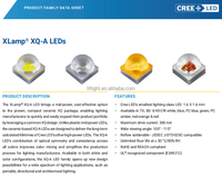 Elemen lampu x-led 2016 "putih Violet biru mewah PC Cyan Mint kuning lemon foto merah oranye SMD Chip LED XE-G