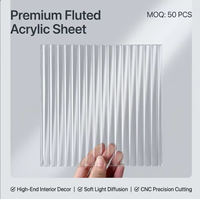 Feuille d'acrylique extrudée transparente gaufrée personnalisée 1220 mm * 2440 mm 5 mm format A4 service de découpe personnalisable